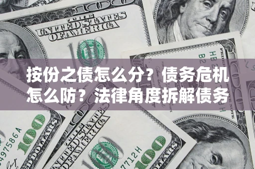 武汉按份之债怎么分？债务危机怎么防？法律角度拆解债务分配与风险自保指南