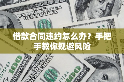 武汉借款合同违约怎么办？手把手教你规避风险