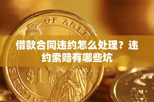 武汉借款合同违约怎么处理？违约索赔有哪些坑