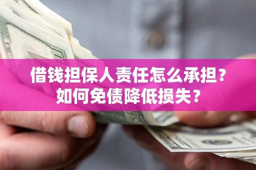 武汉借钱担保人责任怎么承担？如何免债降低损失？
