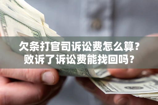 武汉欠条打官司诉讼费怎么算？败诉了诉讼费能找回吗？