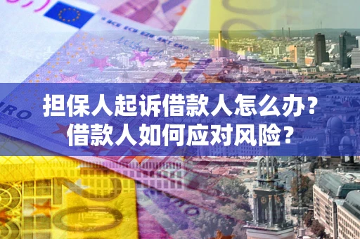 武汉担保人起诉借款人怎么办？借款人如何应对风险？