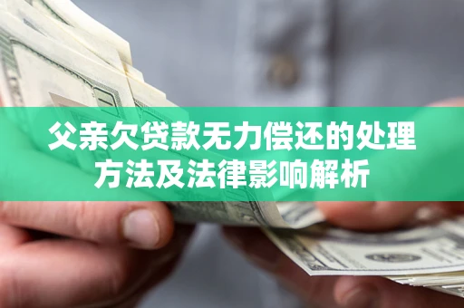 武汉父亲欠贷款无力偿还的处理方法及法律影响解析
