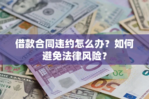 武汉借款合同违约怎么办？如何避免法律风险？