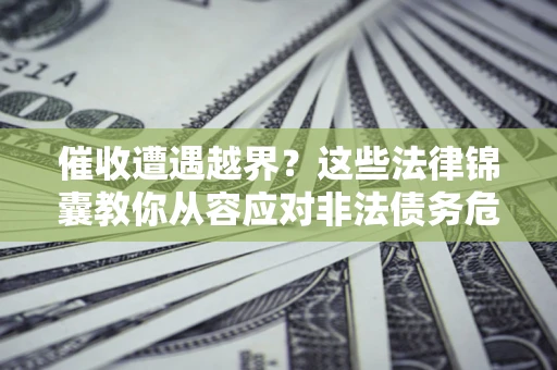 武汉催收遭遇越界？这些法律锦囊教你从容应对非法债务危机