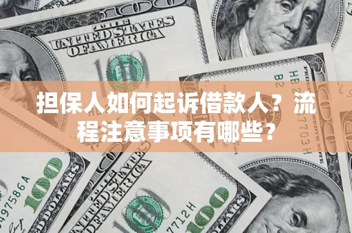 武汉担保人如何起诉借款人？流程注意事项有哪些？